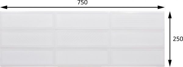 Плитка STN CERAMICA Jazz RT Blanco BR 25x75 