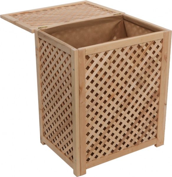 Ящик деревянный для белья LB2 решітчастий 600x350x500 мм