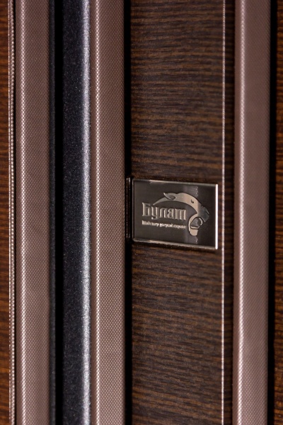 Дверь входная Булат Гарант 514 венге горизонт темный 2050x850 мм левая