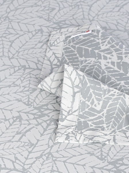 Скатерть Багренец 116-23/00 d160 серый Эдельвика 