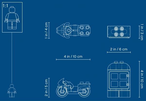 Конструктор LEGO Duplo Полицейский мотоцикл 10900