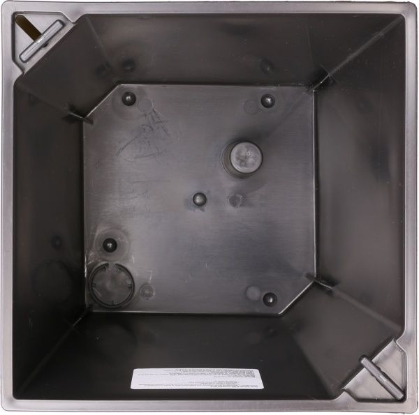 Горшок пластиковый Plastkon ELISE глянцевый квадратный 30л белый 