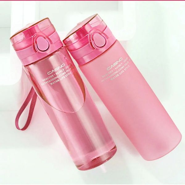 Пляшка для води 650 мл Casno рожевий KXN-1157_Pink