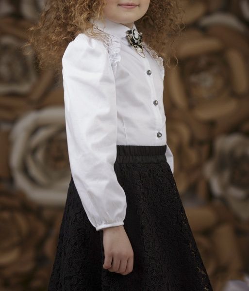 Блуза Зиронька р.146 белый 3635-1 