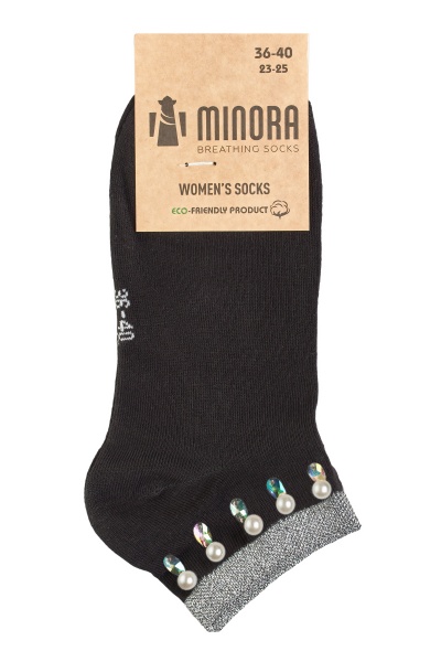 Шкарпетки жіночі MINORA бежевий/білий/бузковий/бордовий/персиковий/синій/чорний 