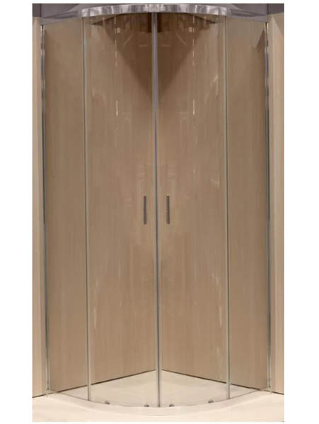 Душевое ограждение EGO полукруглое раздвижное LEX CHROME 90х90х200 см