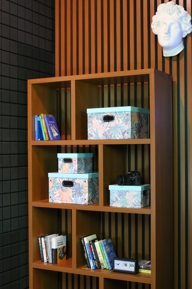 Ящик для зберігання Union CN230620-14 світло-блакитний Leaf light blue L 250x360x360 мм