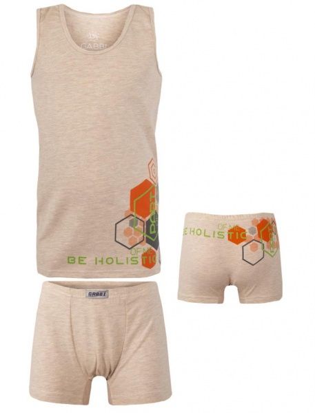 Комплект белья для мальчиков Габби ПАРТ р.140 бежевый 11323 