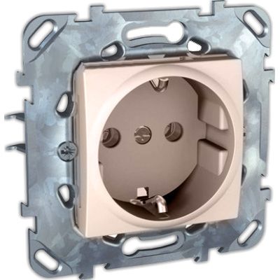 Розетка Unica MGU5.036.25ZD слонова кістка