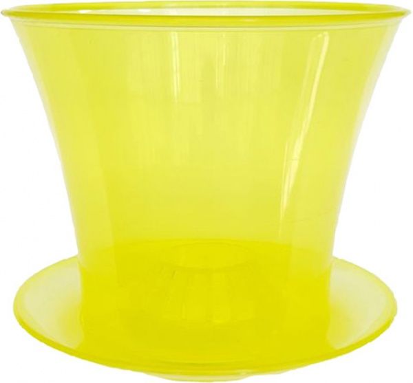Горшок для орхидей Омела круглый 2,3л желтый 