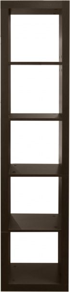 Полиця декоративна Inteo Кубус МІКС 1х5 (3D HDF) 438x1854x290 мм венге 