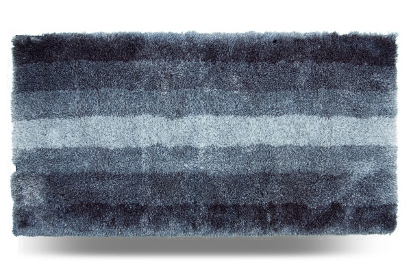 Коврик для ванной комнаты Dariana Pearl антибактериальный 60x120 см серый