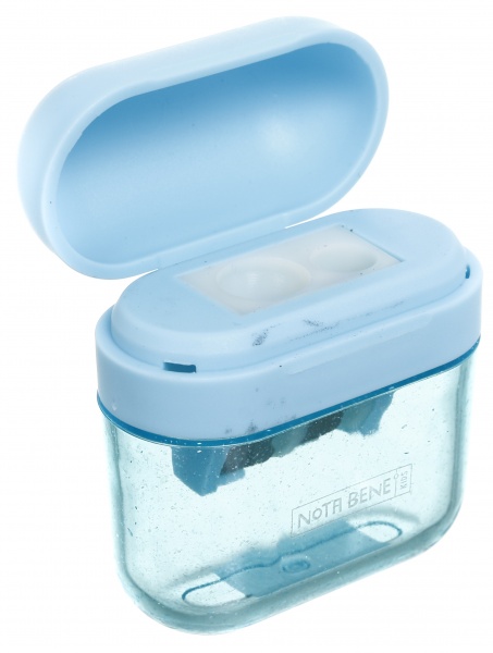Чинка на 2 отвори з контейнером Сяйво блакитна Nota Bene