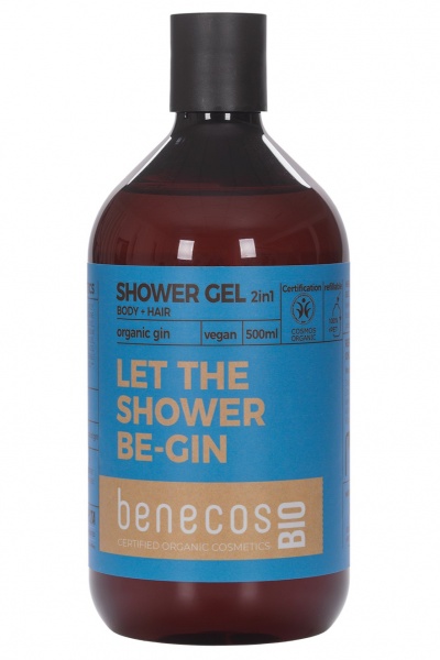 Гель-шампунь Benecos BIO 2 в1 органічний джин 500 мл