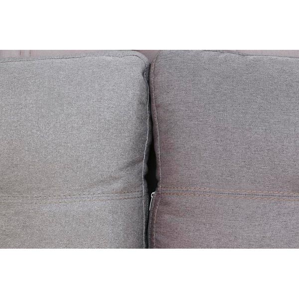 Диван прямий Кедр Плейн ліва ніша сірий 2400x1030 мм