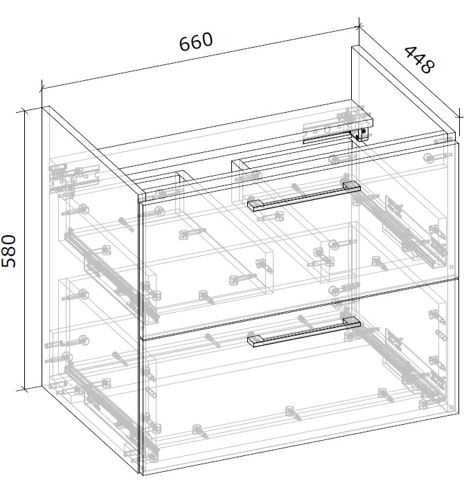 Тумба консольная Грейд Niks дуб артизан под умывальник Como 70