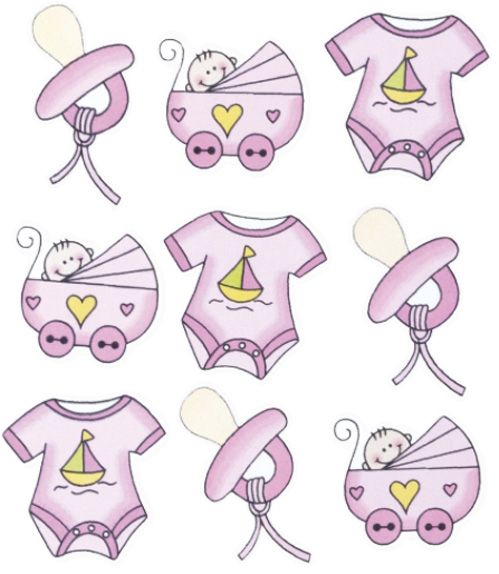 Набор декоративных элементов Детский 2 розовый 216930208 9 шт. Knorr Prandell