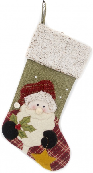 Сапожок декоративный Дед Мороз/Лось 50 см в ассортименте NC18-321/1.3 