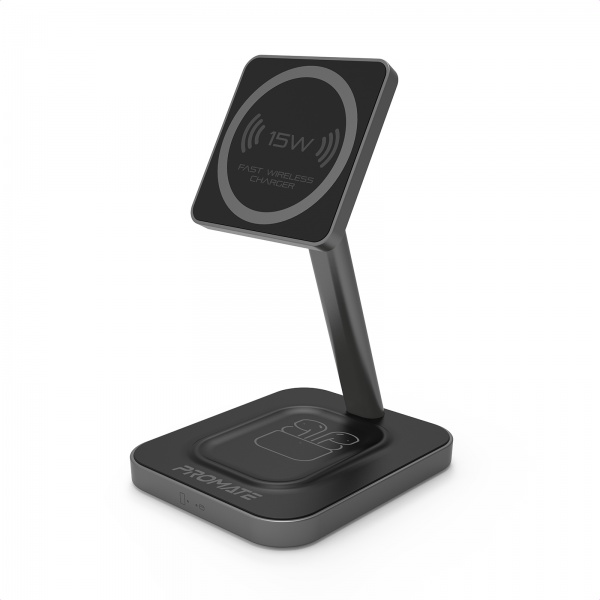 Беспроводное зарядное устройство Promate AuraBase-15W Grey 