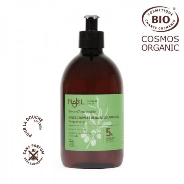 Мыло жидкое алеппское 5% масла лавра 500 мл 1 шт./уп.