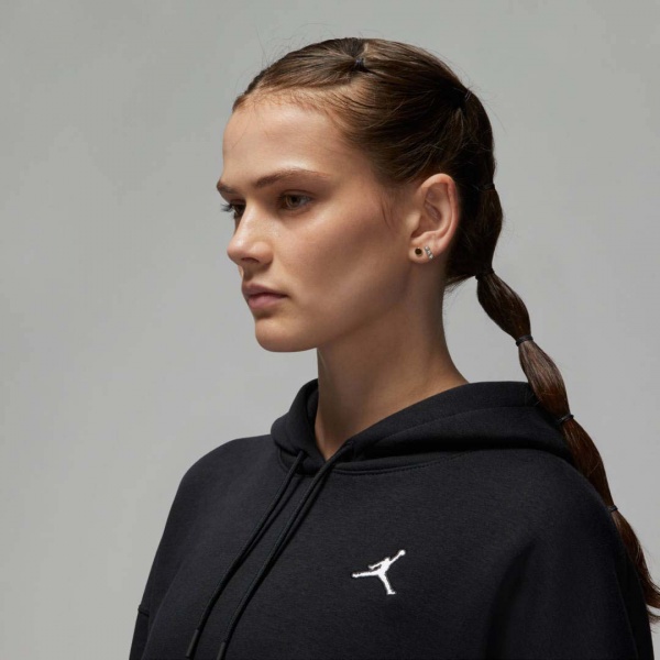 Джемпер Nike W J BRKLN FLC PO DQ4458-010 р. XL черный