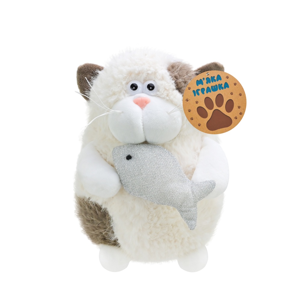 М'яка іграшка Shantou Кіт з рибкою в асортименті C6302