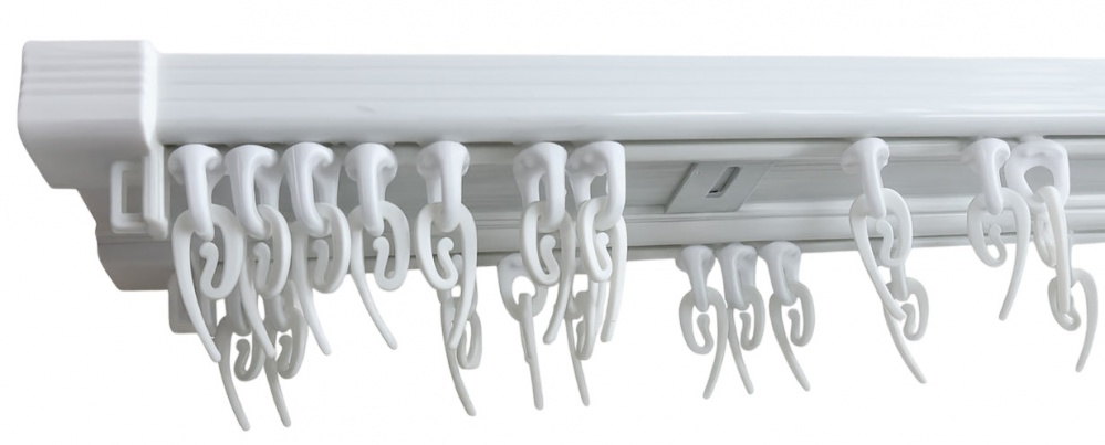 Карниз потолочный Karniz plus белый двойной 250 см 1 шт.