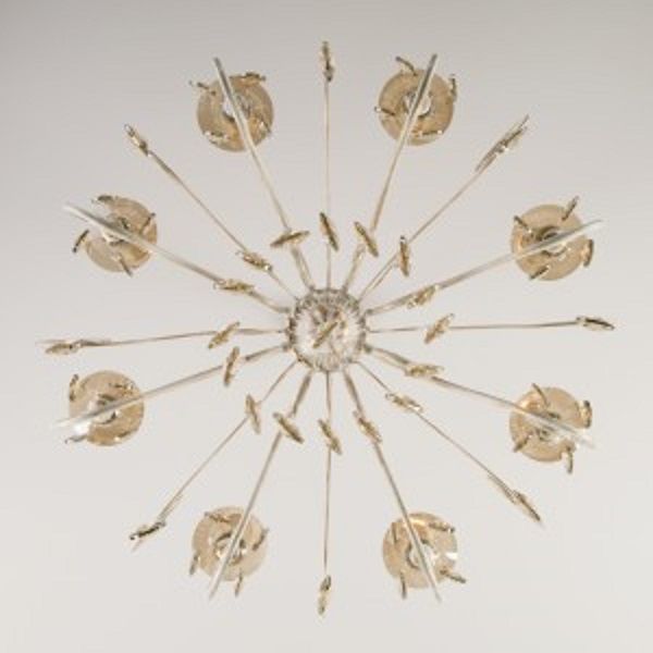 Люстра подвесная Strotskis Ravenna 8x60 Вт E14 белый 10104/8