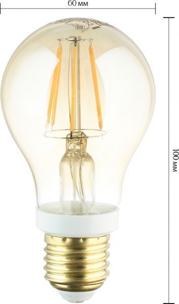 Лампа світлодіодна Philips Gold A60 прозора 7.5 Вт E27 220-240 В жовтий 929001228108