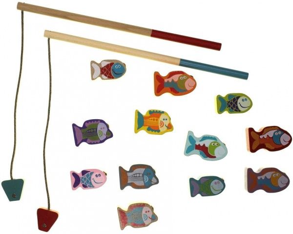 Игрушка деревянная Левеня Cubika Рыбалка 13739