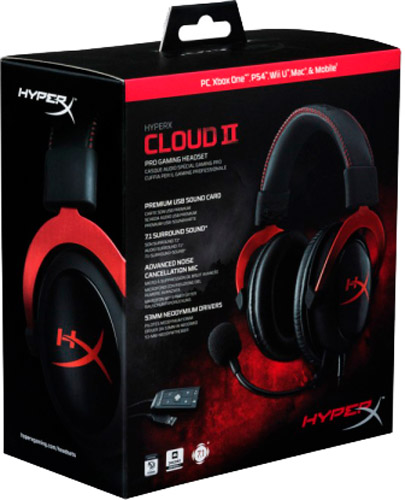 Навушники HyperX Cloud II black/red (4P5M0AA) 