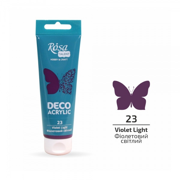 Акрил для декору Фіолетовий світлий 75 мл Rosa Talent