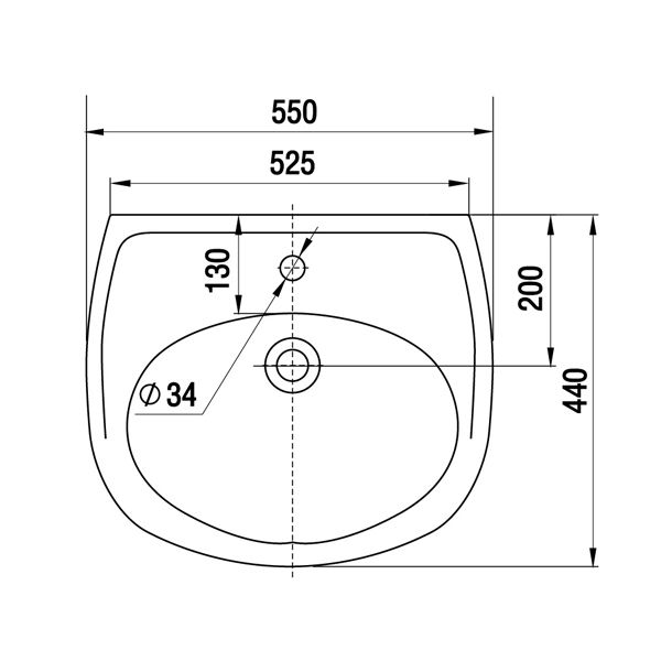 Умивальник  Керамин Сіті 55