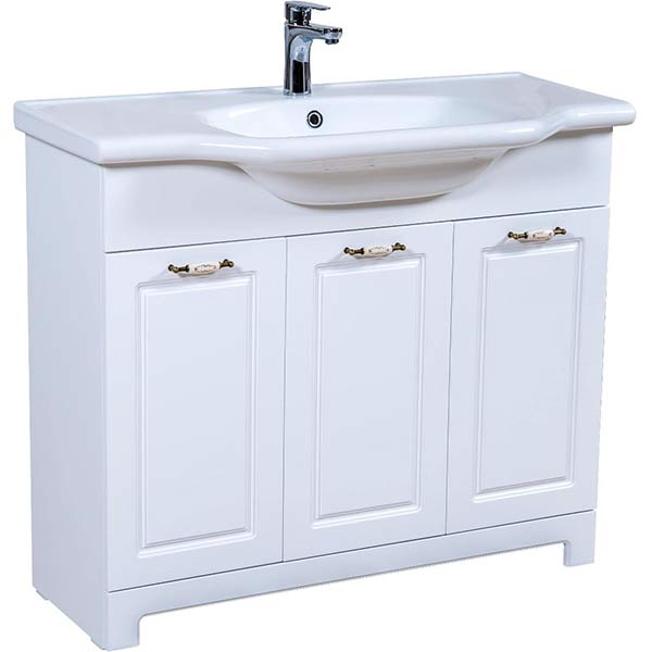 Тумба напольная Aqua Rodos Классик с умывальником матовая New Klasik 100