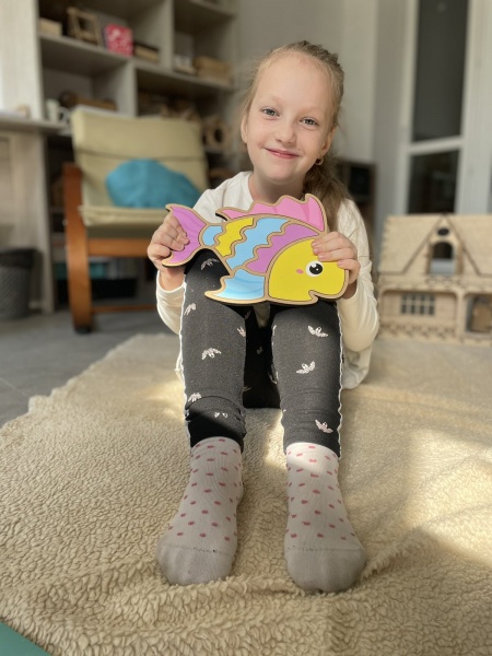 Пазл-мозаїка Apli Krapli Складанка Рибка СК-12