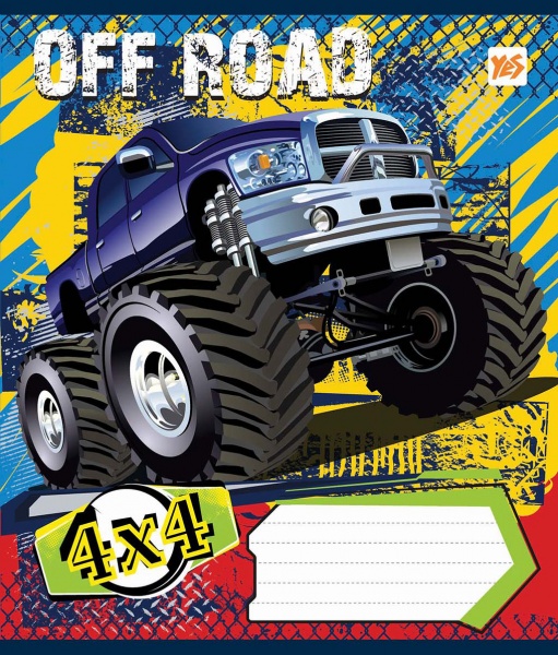 Комплект тетрадей Off-Road 2018 12 листов в клетку 25 шт. YES