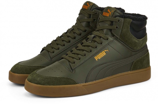 Черевики Puma PUMA SHUFFLE MID FUR 38760902 р.44,5 хакі