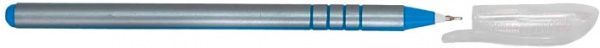 Ручка кулькова 1 вересня масл Silver синя 