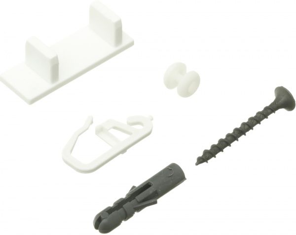 Комплект фурнітури ОМіС до стельового карнизу ОМ1 набірний 200 см білий 