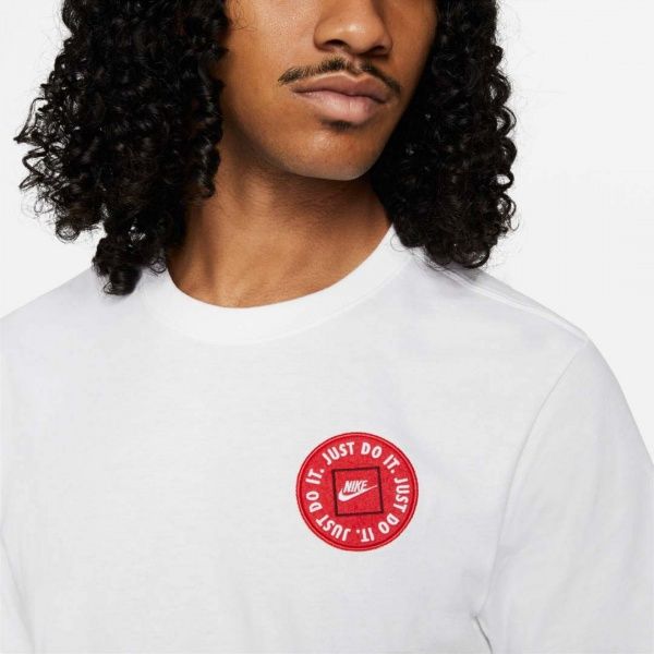 Футболка Nike nsw tee jdi lbr 2 nike ss21 DA0247-100 р.M білий