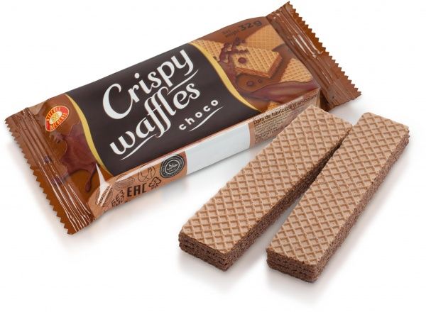 Вафли CRISPY WAFFLES choco 32 г 