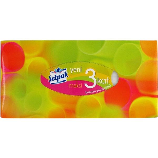 Салфетки гигиенические в коробке Selpak Макси 100 шт.