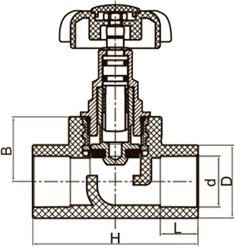 Кран вентильний FADO 20 ПП PKV01