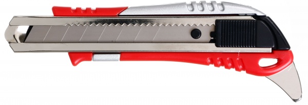 Нож канцелярский BauGut 18 мм с открывалкой банок XD-907