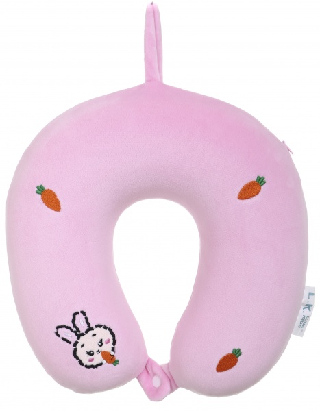 Подушка дорожня Luna Kids 28х28 см рожева BMPMIX0787 