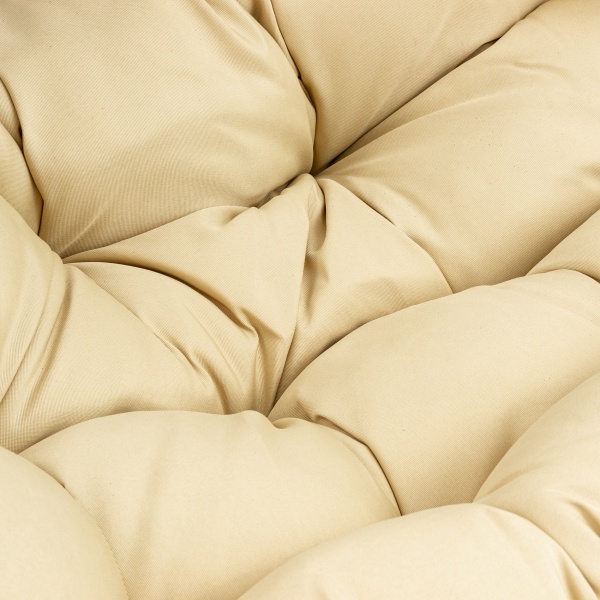 Кресло-кокон Como с подушкой 133х75х125 см бежевый