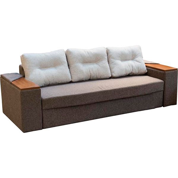 Диван прямий Берегиня Акорд з нішею 2500x1050x740 мм коричневий