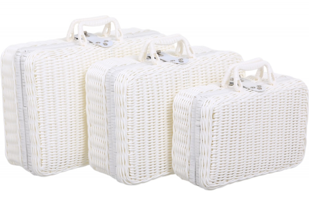 Сундук-чемодан декоративный Provence 26x18x11 см белый