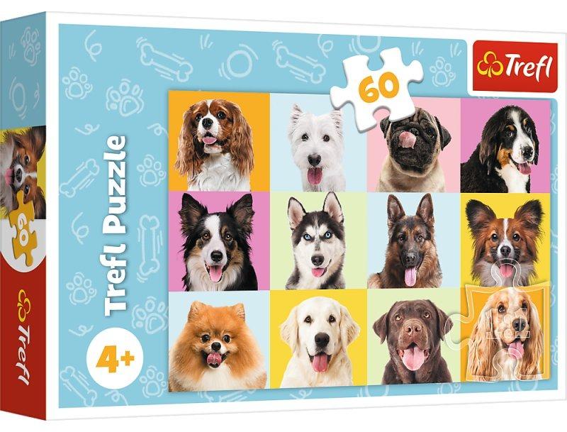 Набор пазлов Trefl (30 + 60 элементов) Человек-паук и Портреты собачек 18242/17374