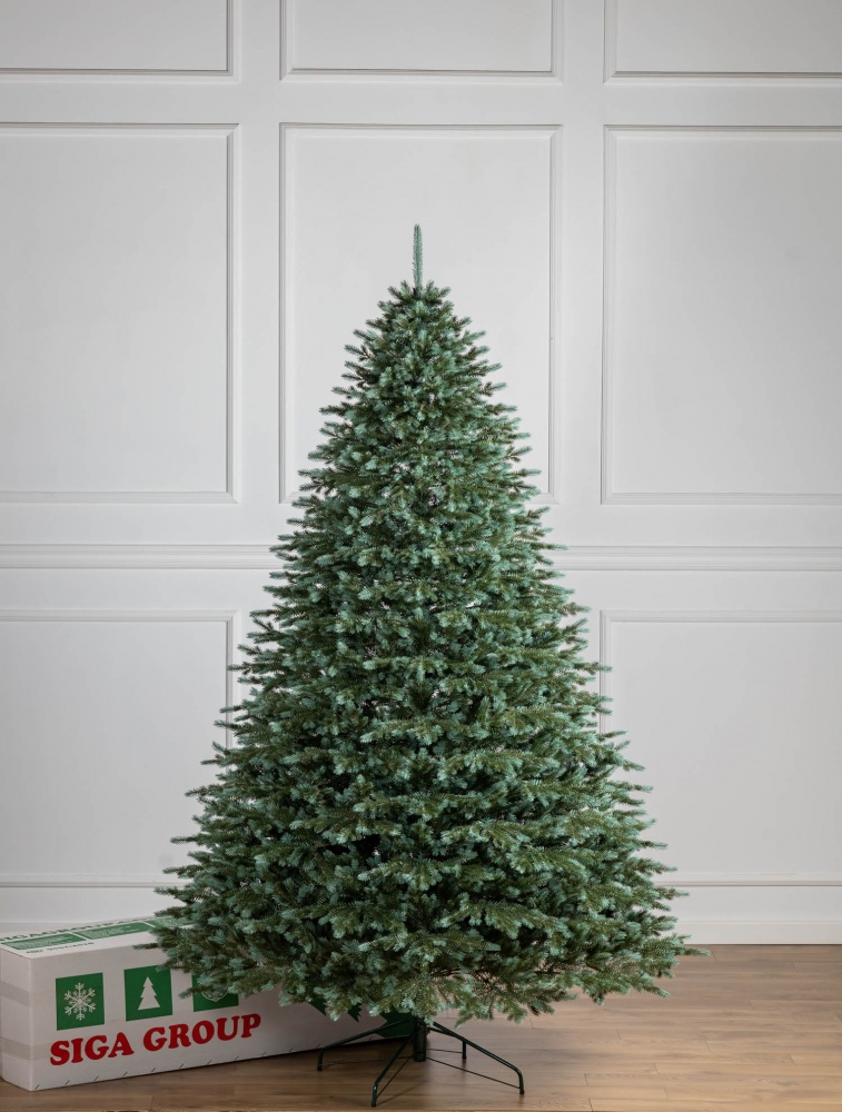 Штучна ялинка лита Аляска 2,50 м зелено-блакитний Siga Group